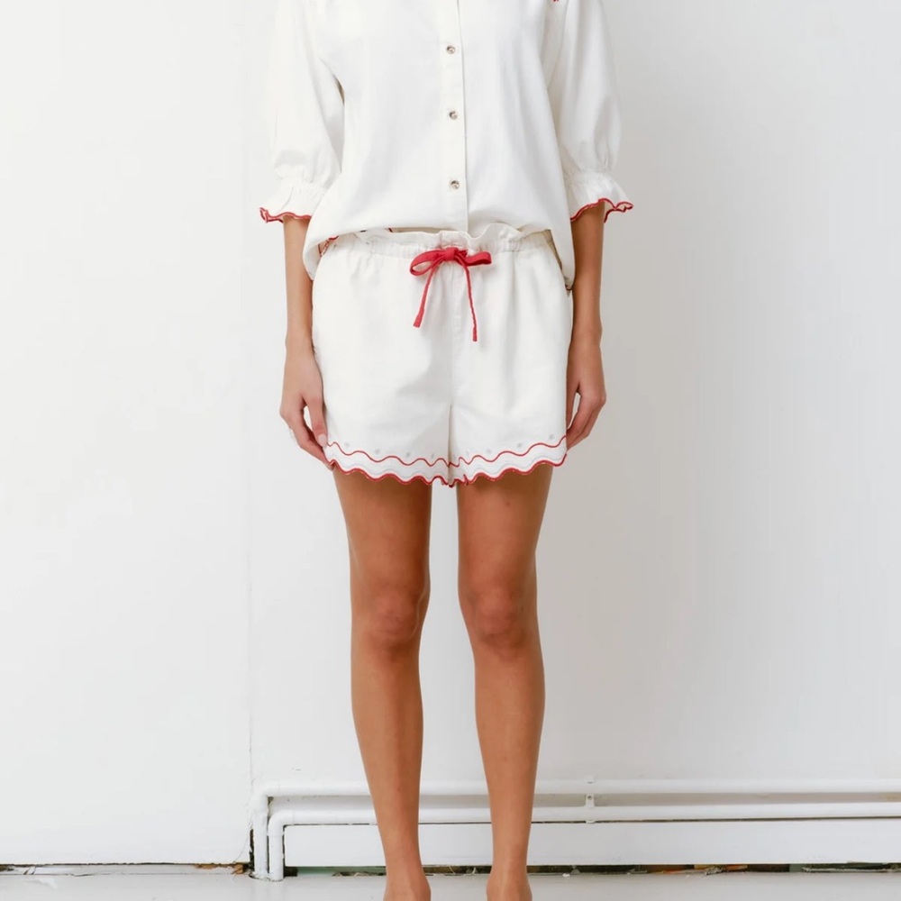 Seventy + Mochi Nina Scalloped shorts